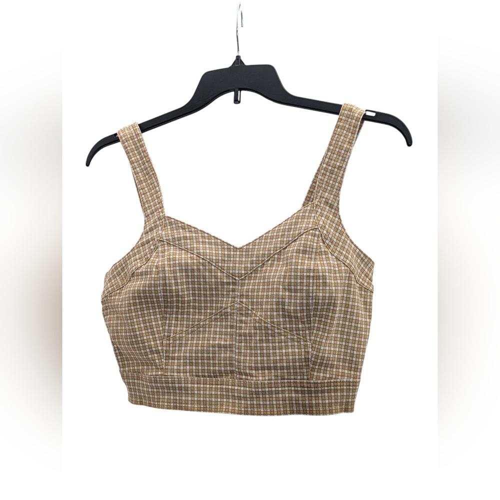 Madewell Plaid Crop Tank Top - Women's Size 4